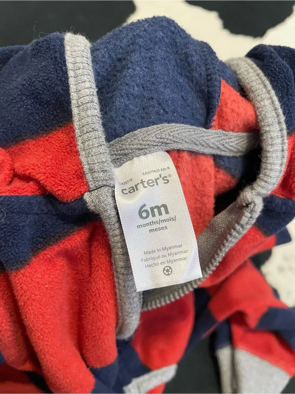 2/$12 Carters Stripped Jumpsuit with Raccoon